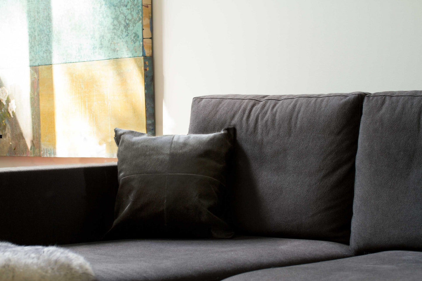 18" X 18" X 5" Black Quattro Pillow