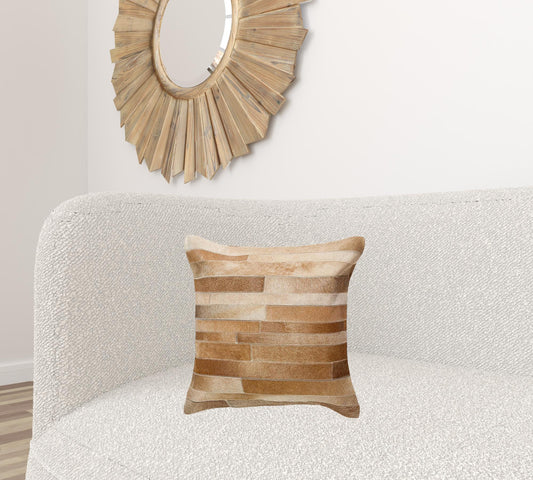 18" X 18" X 5" Tan Pillow