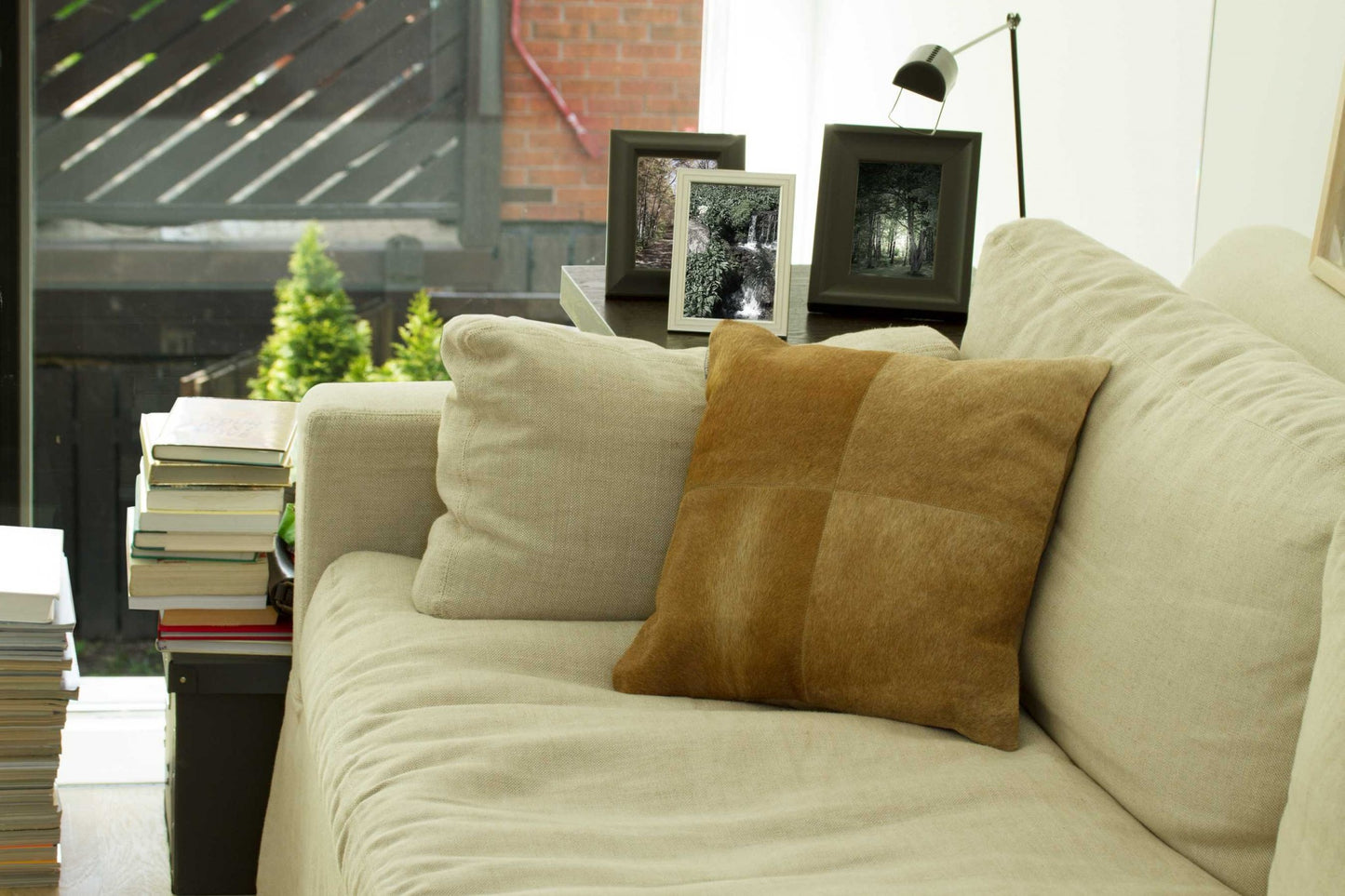 18" X 18" X 5" Tan Quattro Pillow