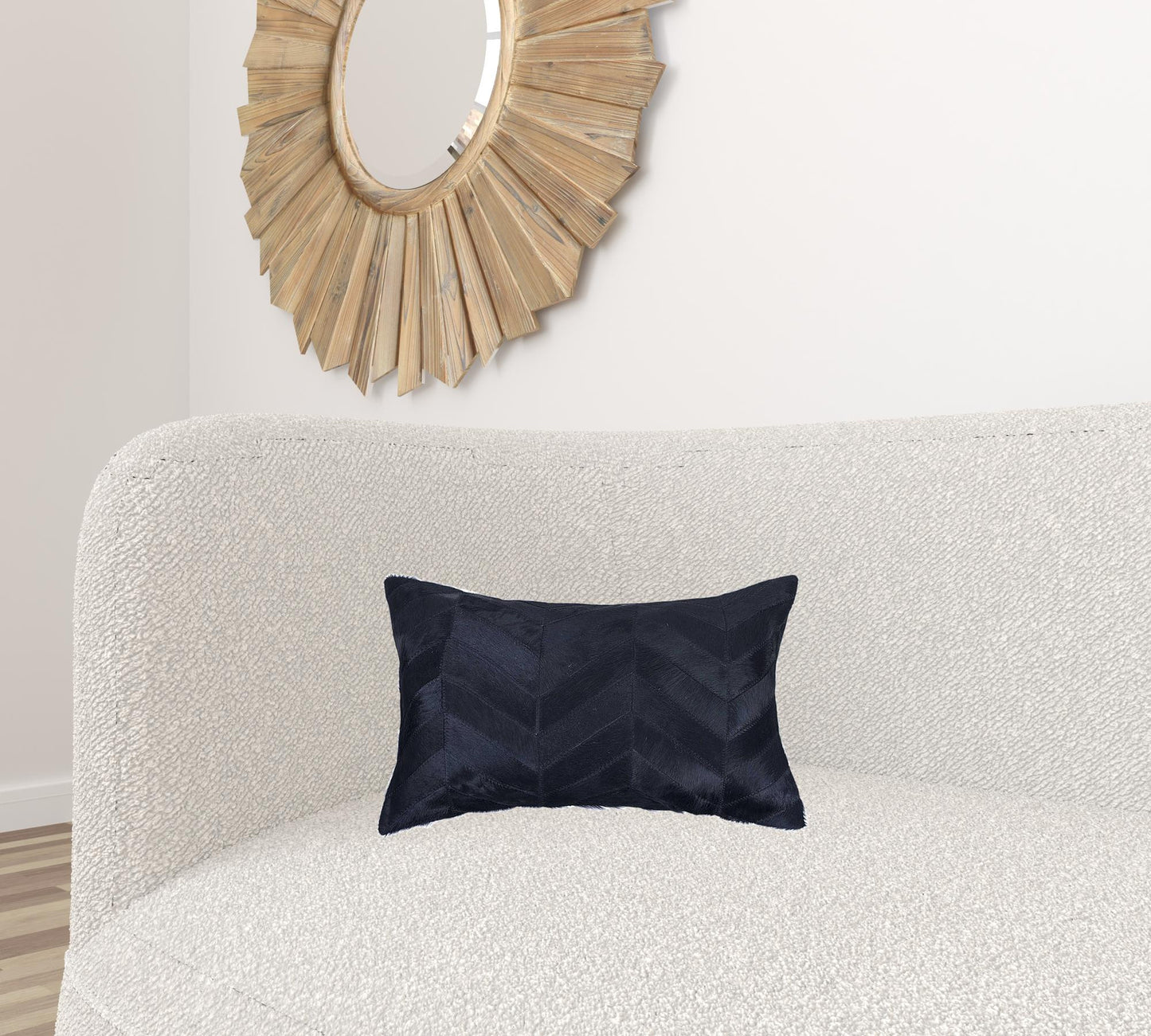 12" X 20" X 5" Black Pillow