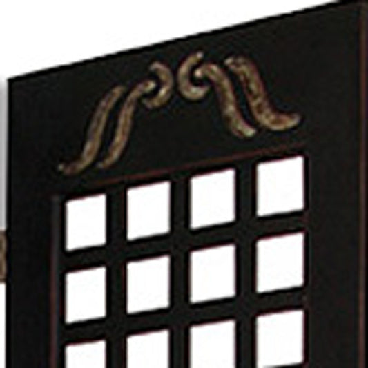 84" X 84" Brown Wood Omega Screen