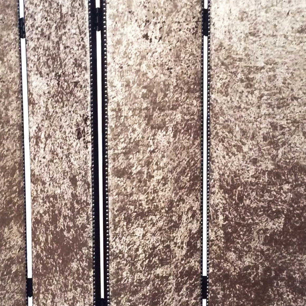 84 X 84 Bronze Wood & Fabric Screen