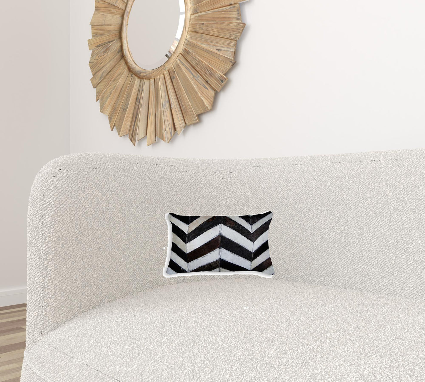 12" X 20" X 5" Chocolate And Natural Pillow