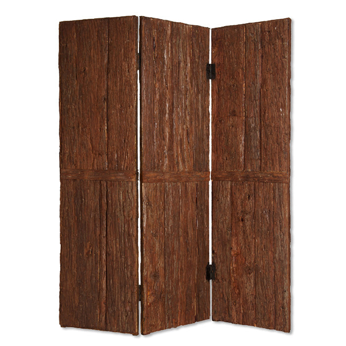 62" X 72" Brown Wood Tahoe Screen
