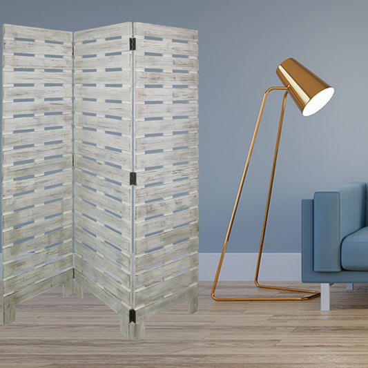 63 X 72 White Wood Garden Screen