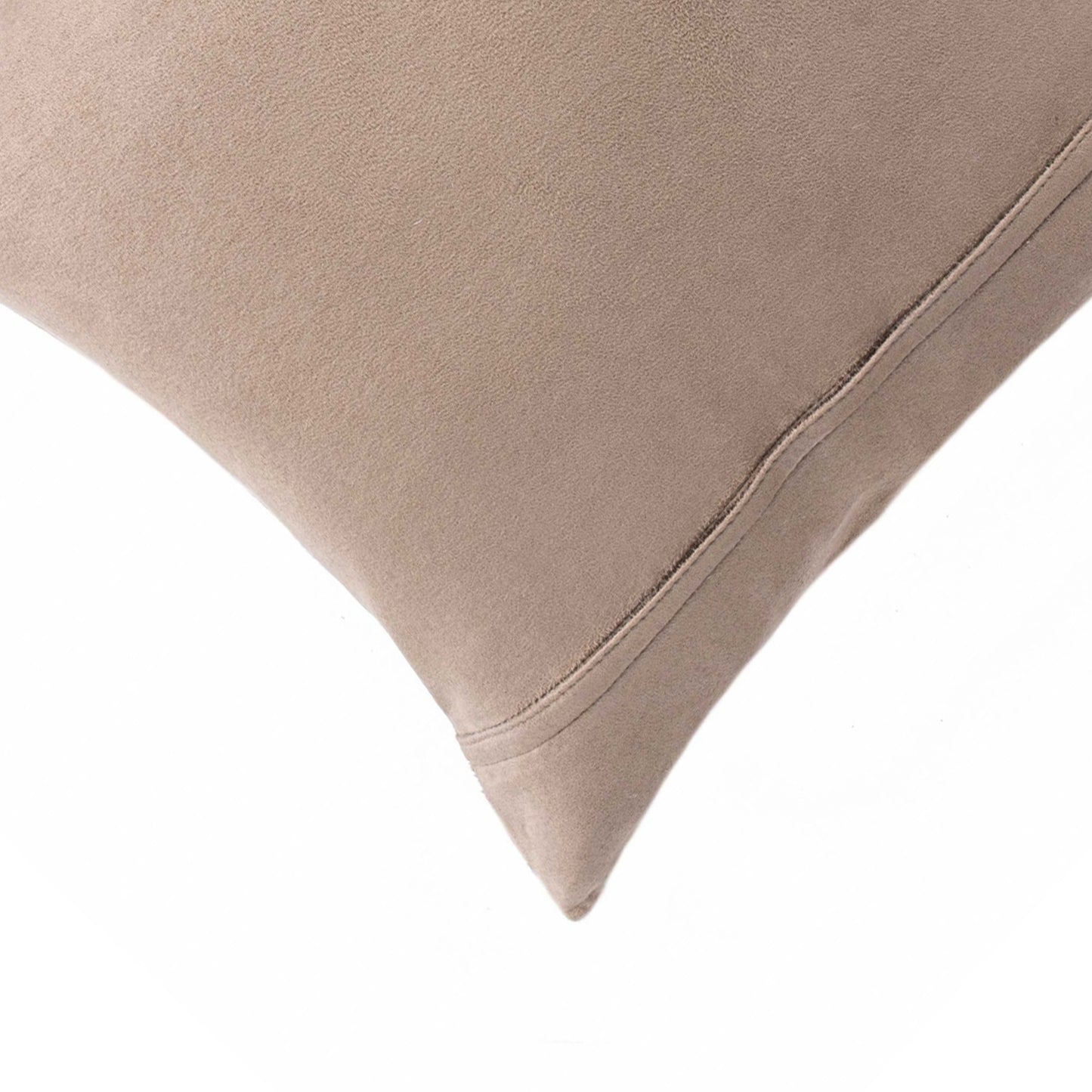 18" X 18" X 5" Salt And Pepper Chocolate And White Cowhide Pillow