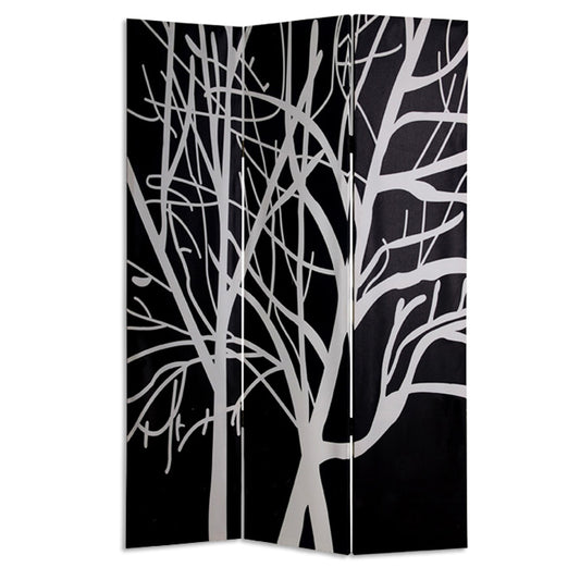 48" X 72" Multi Color Wood Canvas Tranquillity Screen