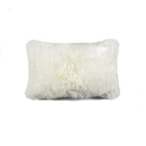 12" X 20" X 5" Natural Sheepskin Pillow