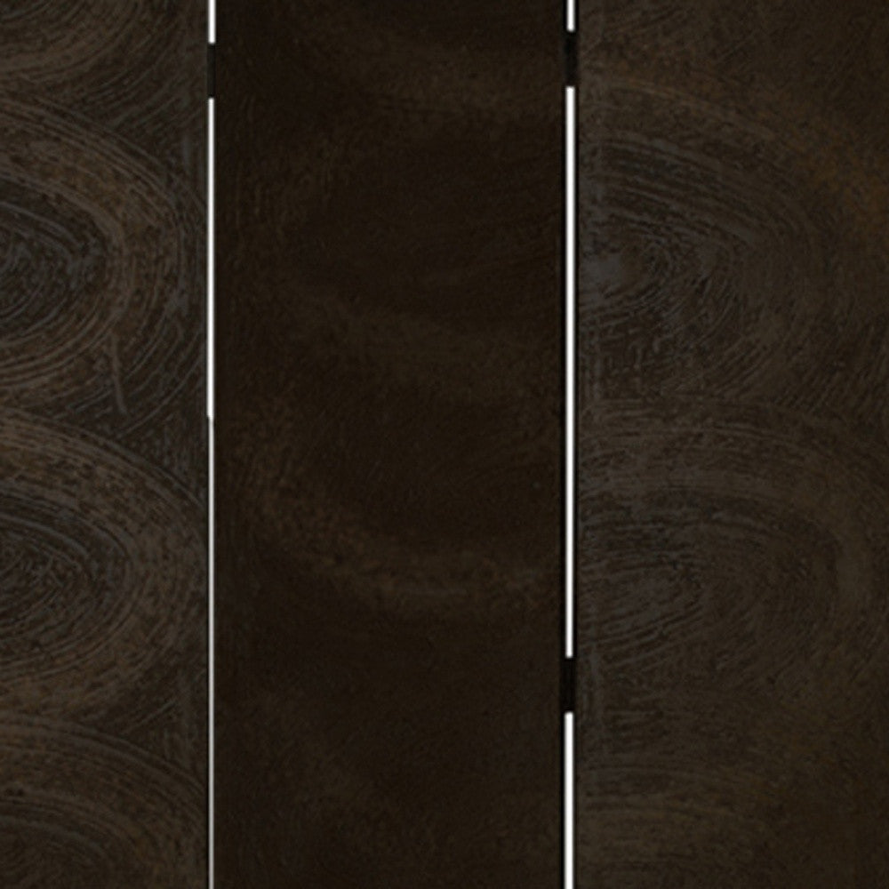 48" X 72" Black Wood Canvas Screen