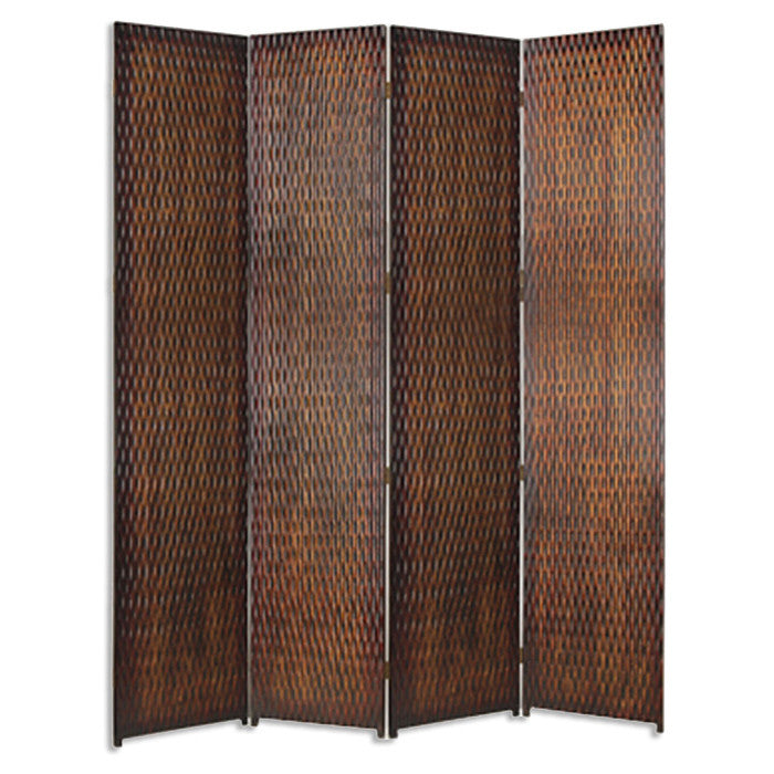 84" X 84" Brown Wood Screen