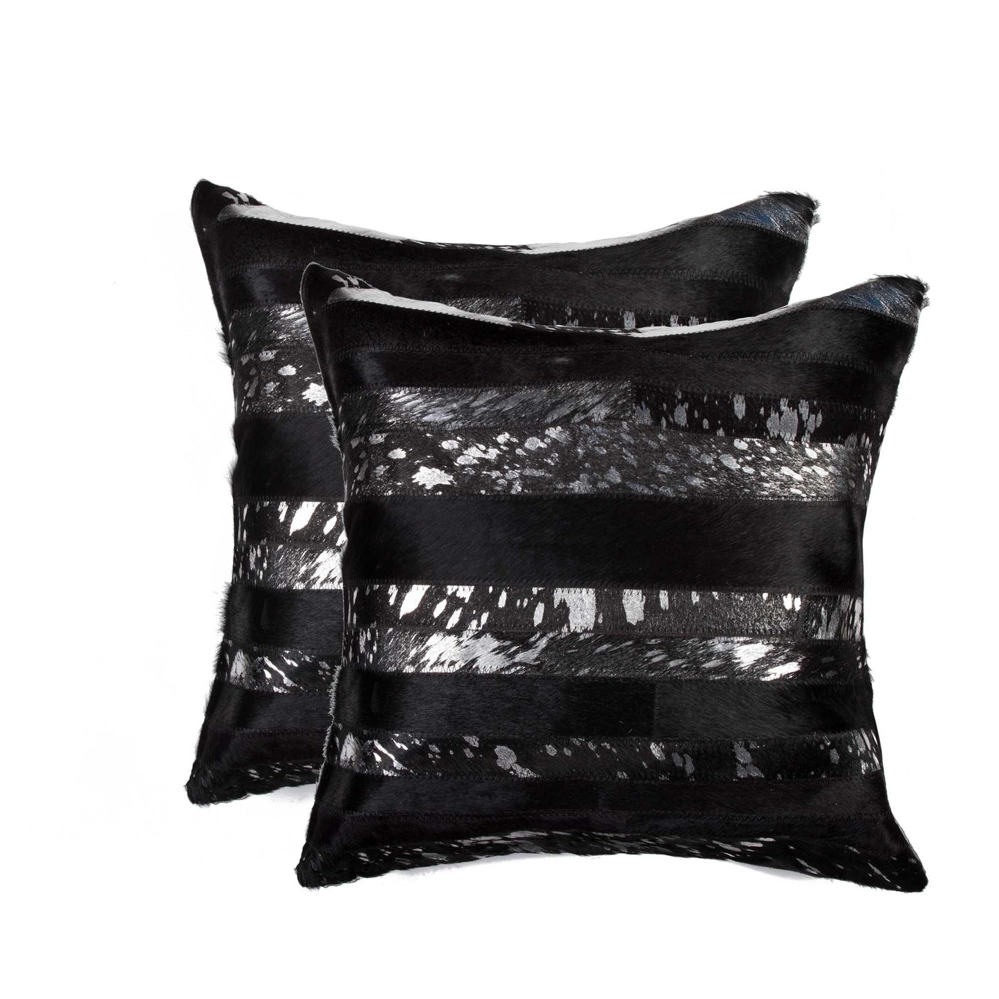 18" X 18" X 5" Gold And Black Pillow 2 Pack