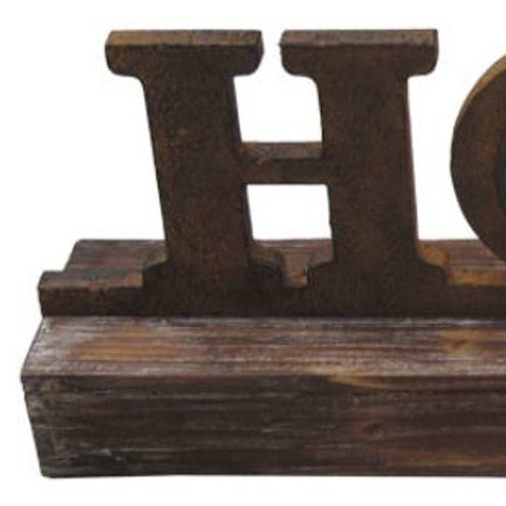 6" X 23" X 3" Brown Wood Decor Clock