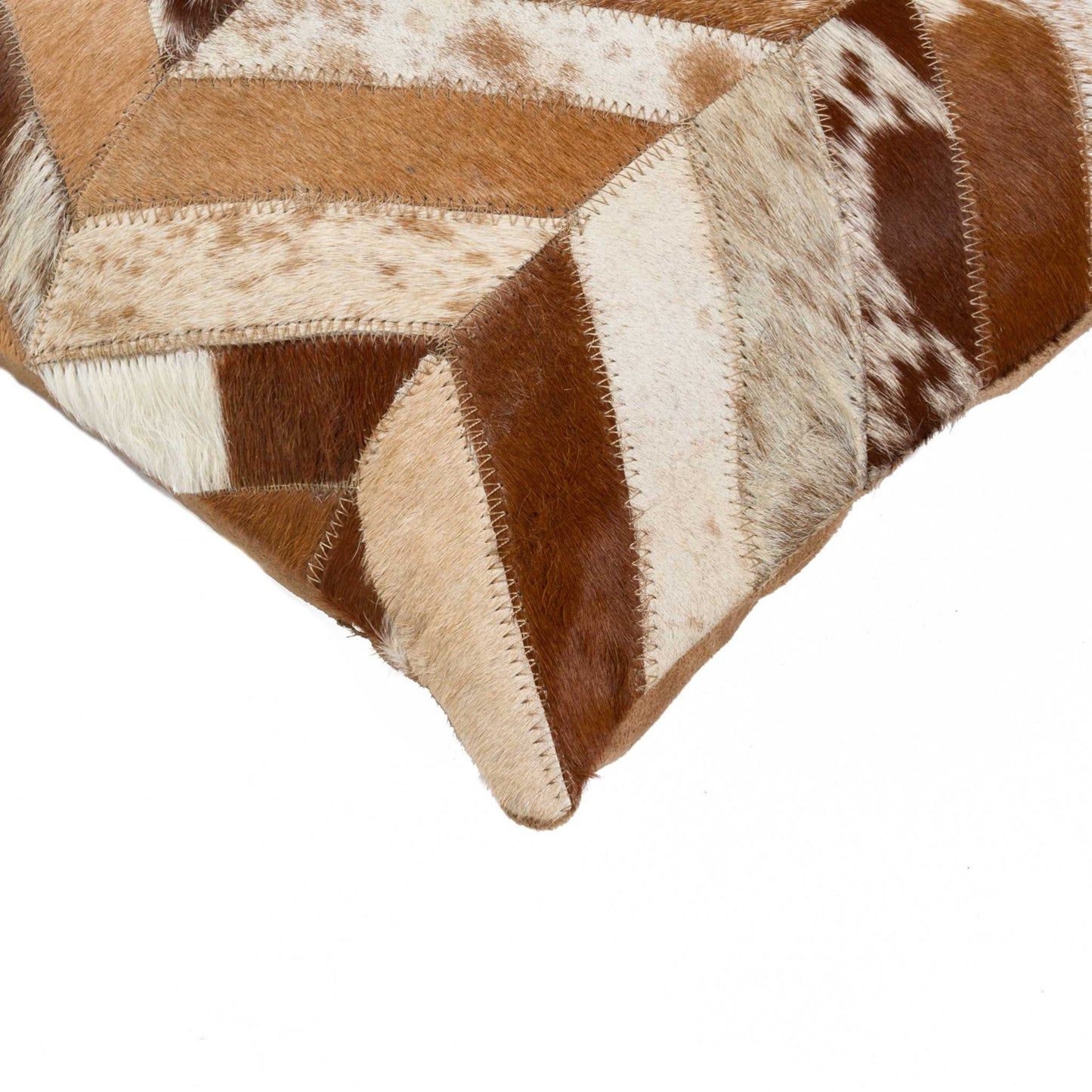 12" X 20" X 5" Brown And Natural Pillow