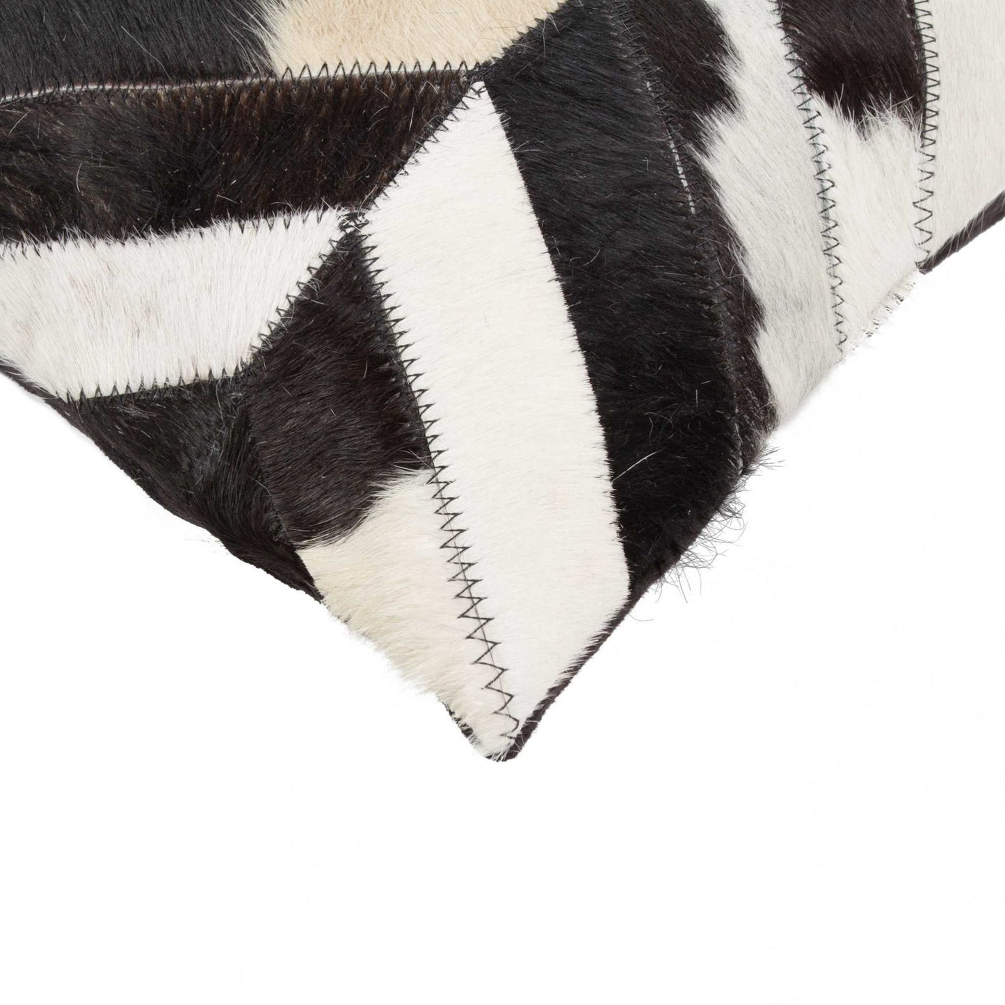 12" X 20" X 5" Black And Natural Pillow
