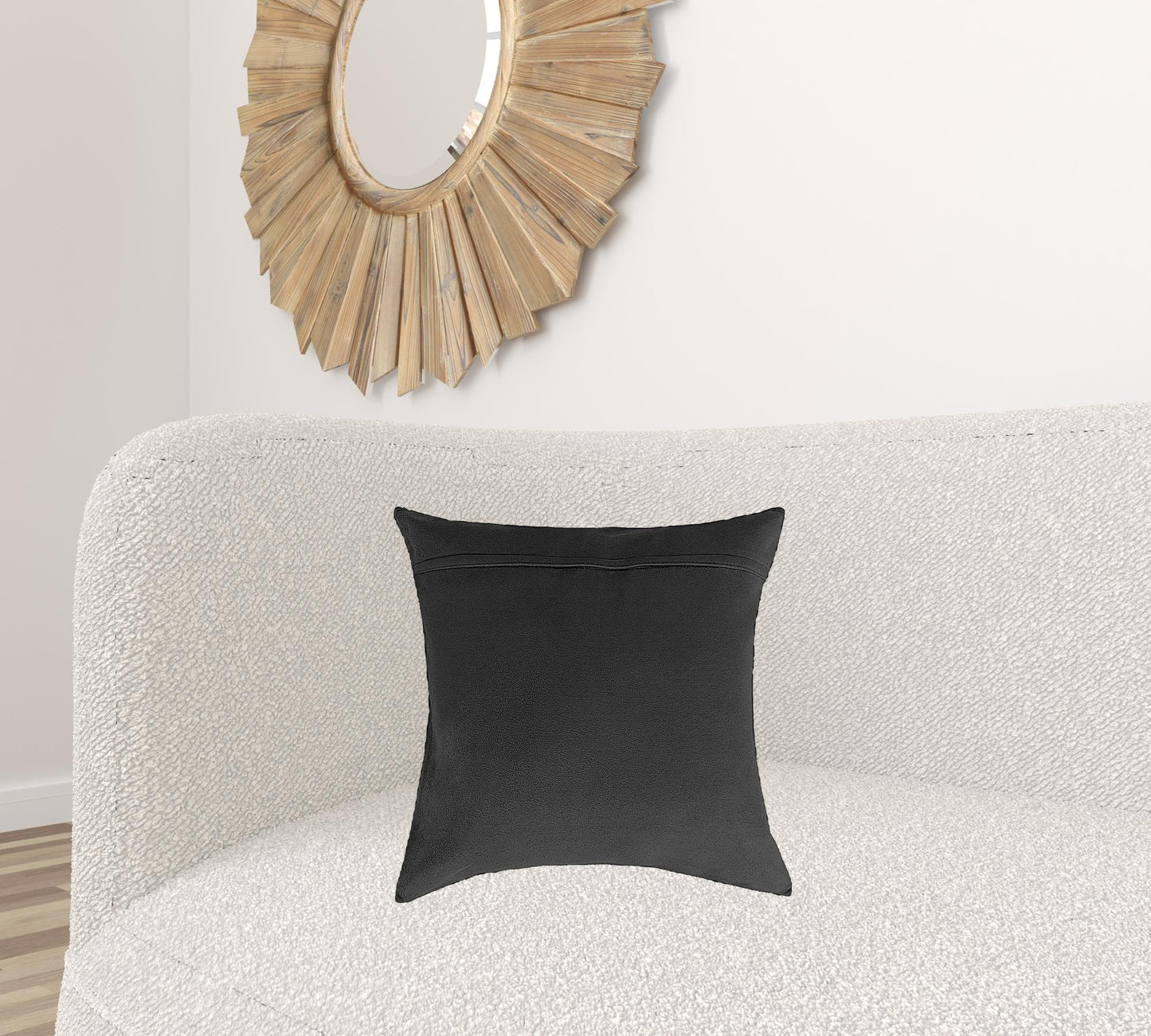 Salt And Pepper Cowhide Pillow