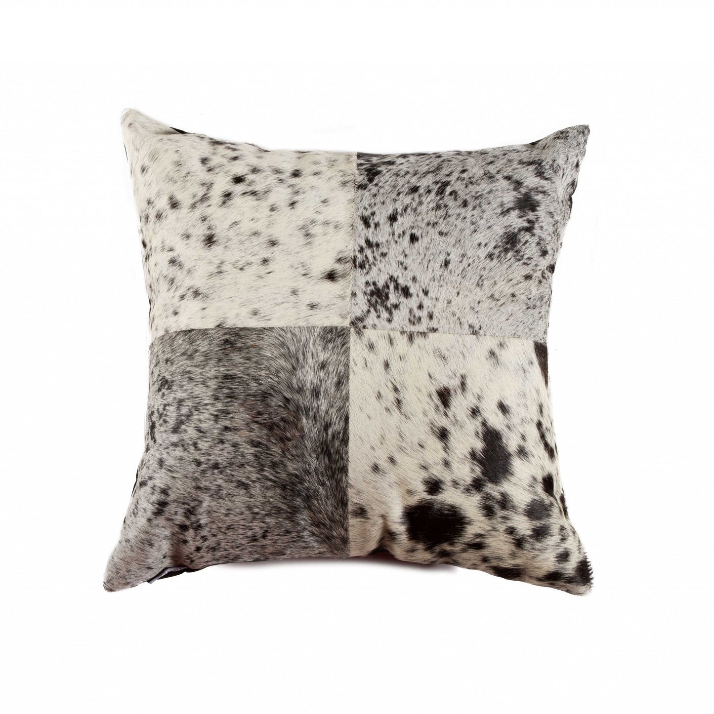 18" X 18" X 5" Brilliant White Torino Kobe Cowhide Pillow