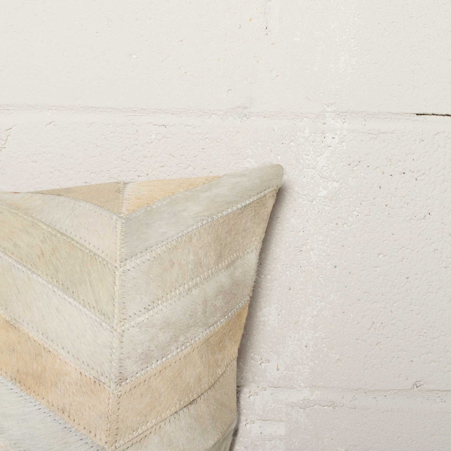 18" X 18" X 5" Natural Cowhide Pillow 2 Pack