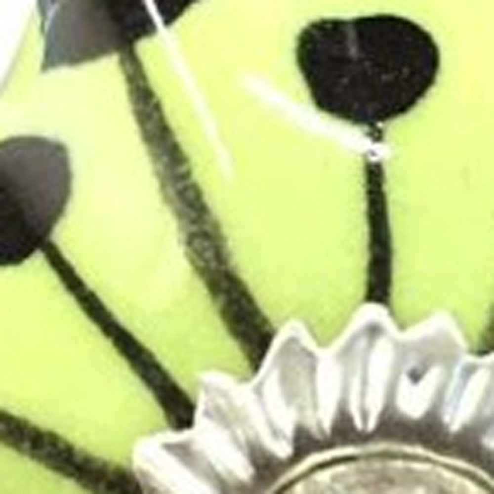 1.5" X 1.5" X 1.5" Yellow Green And Silver Knobs 12 Pack