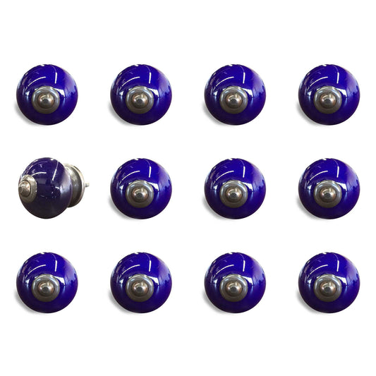 1.5" X 1.5" X 1.5" Navy And Copper Knobs 12 Pack