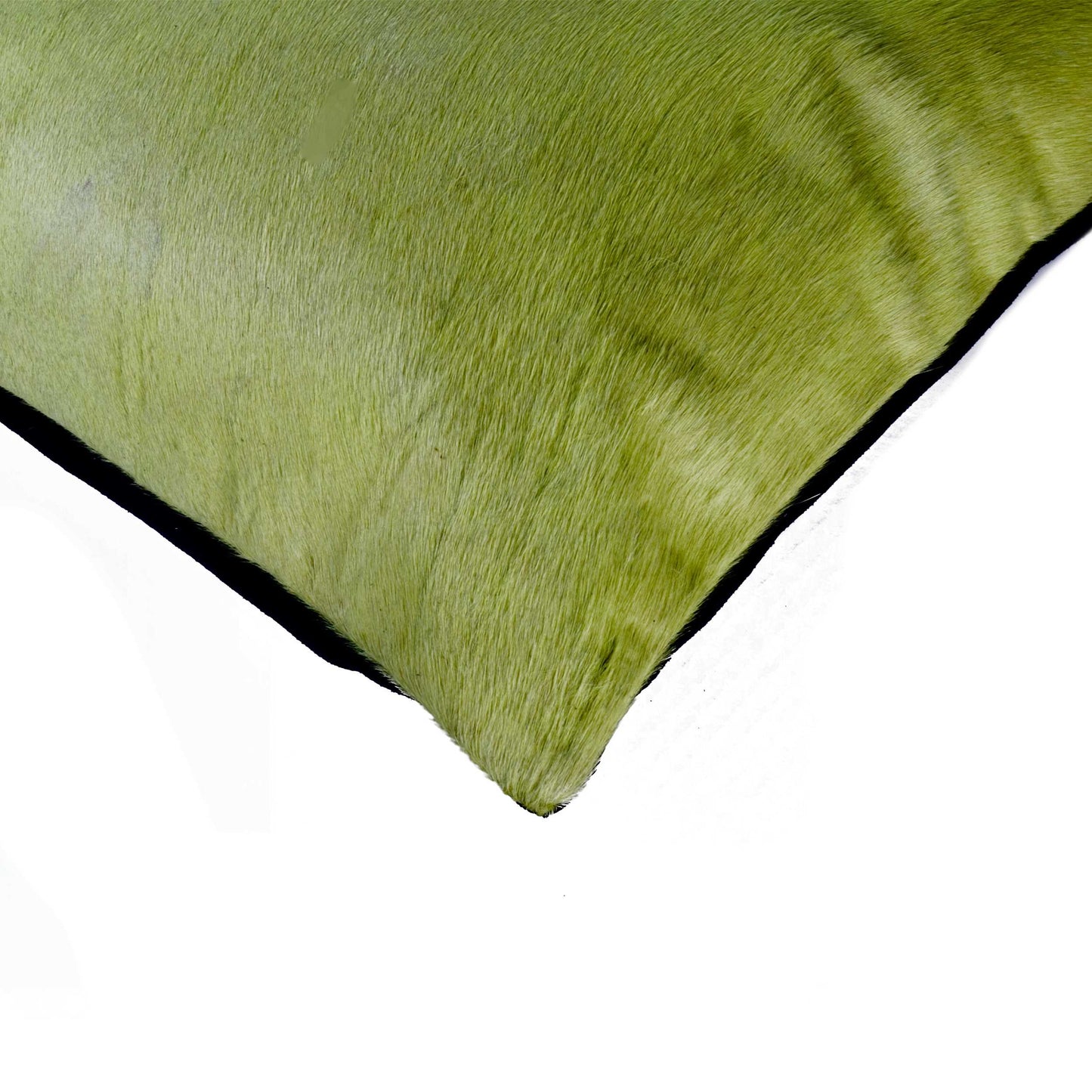 18" X 18" X 5" Lime Cowhide Pillow 2 Pack