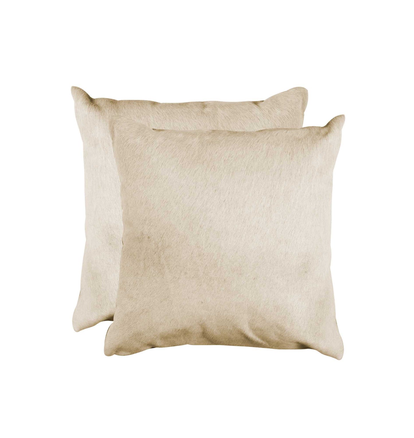 18" X 18" X 5" Natural Torino Cowhide Pillow 2 Pack