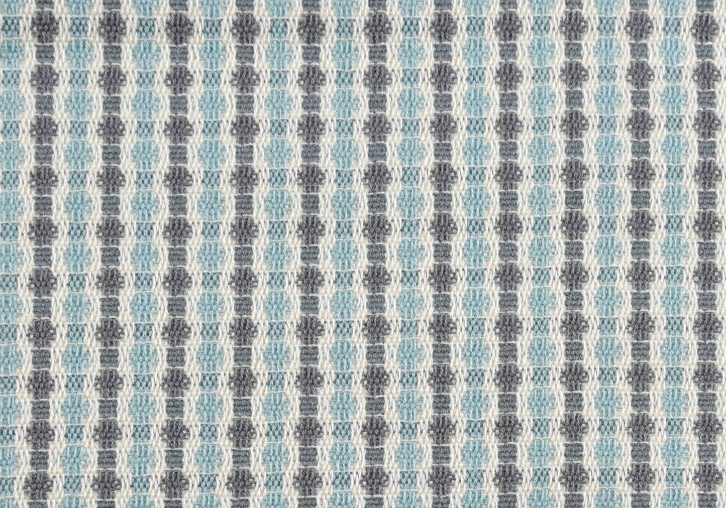 18" X 18" Blue and Gray Polyester Striped Zippered Pillow