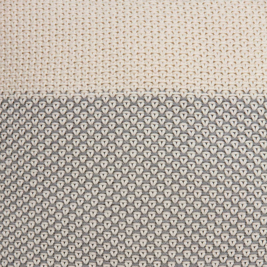 20" X 7" X 20" Transitional Tan Cotton Pillow Cover With Poly Insert