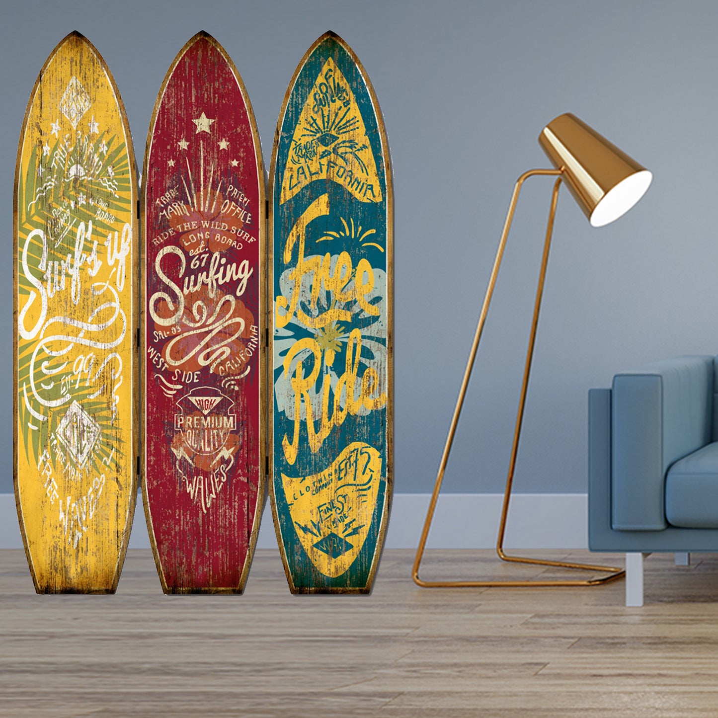 47 X 1 X 71 Multicolor Wood Endless Summer Screen