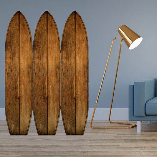 47 X 1 X 71 Brown Wood Coastal Surfboard Screen
