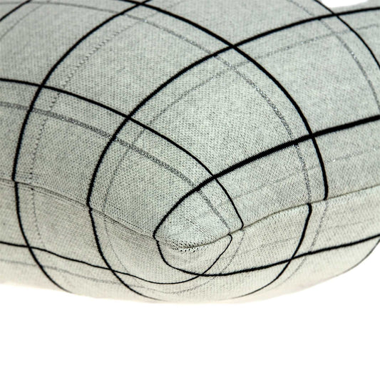 20" X 7" X 20" Transitional Gray Pillow Cover With Poly Insert