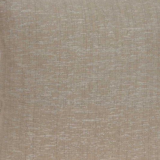 20" X 7" X 20" Charming Transitional Tan Cotton Accent Pillow Cover With Poly Insert