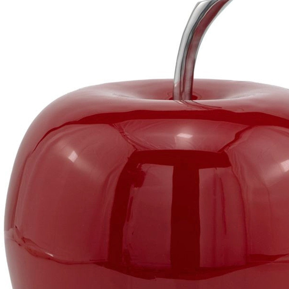 Buffed Red Extra Large Apple Sculpture