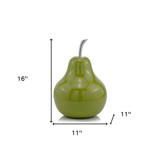 Buffed Green Extra Large Pear