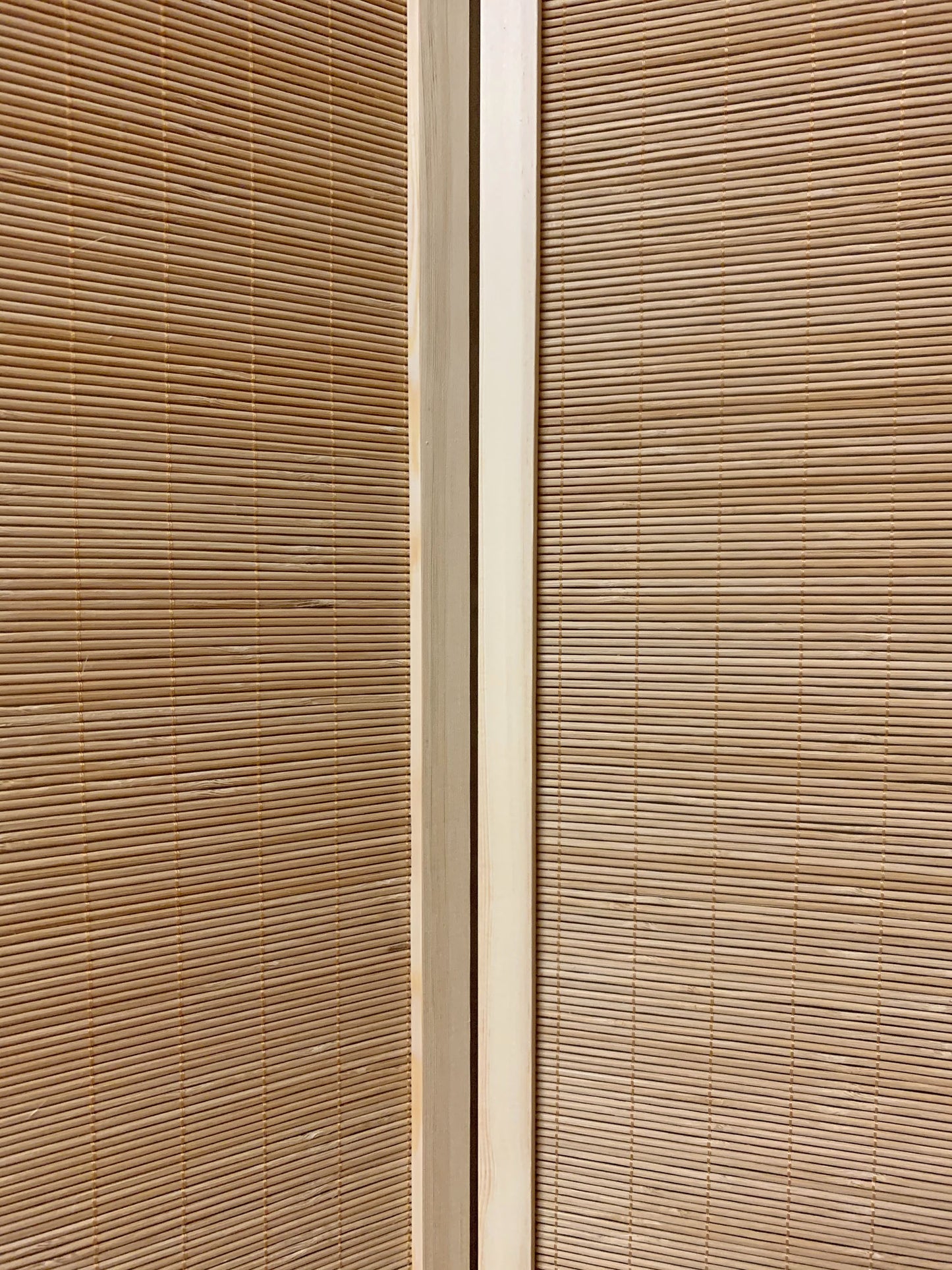 7" Light Bamboo 4 Panel Room Divider Screen