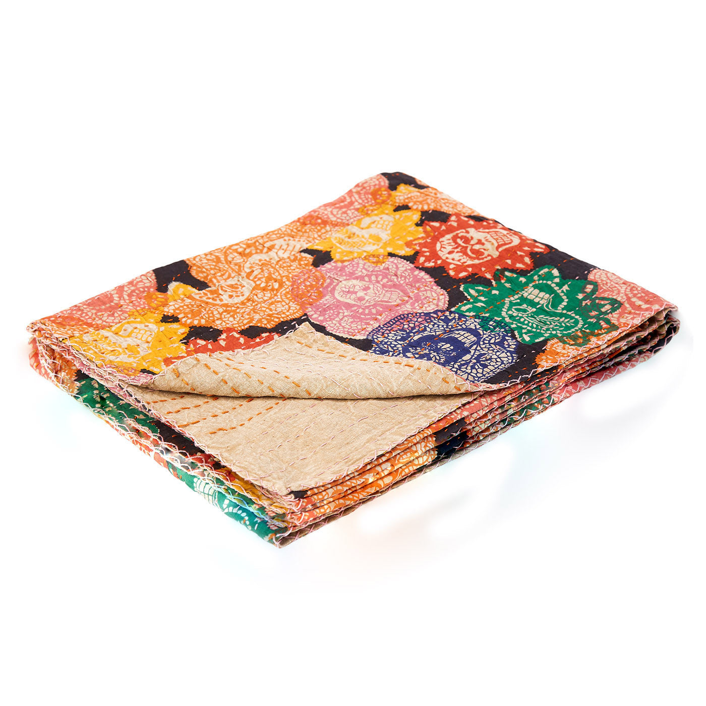 50" X 70" Multi Colored Eclectic Bohemian Traditional Throw Blankets