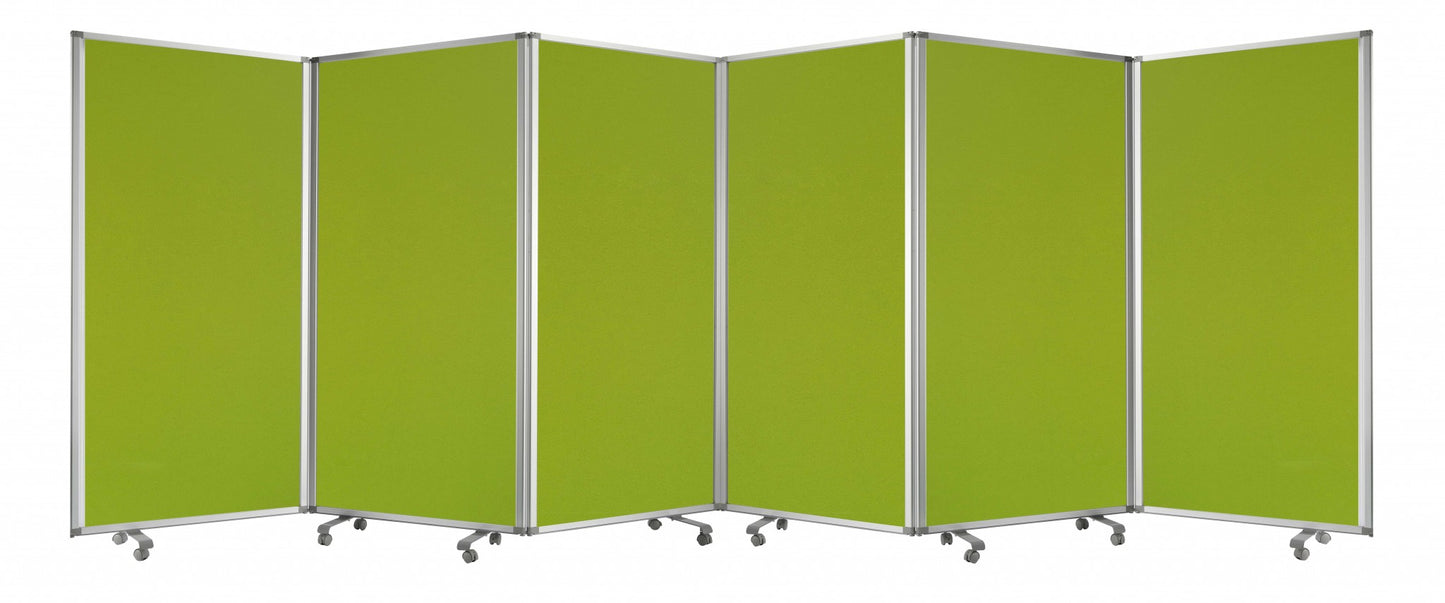 212 X 1 X 71 Green Metal 6 Panel Screen