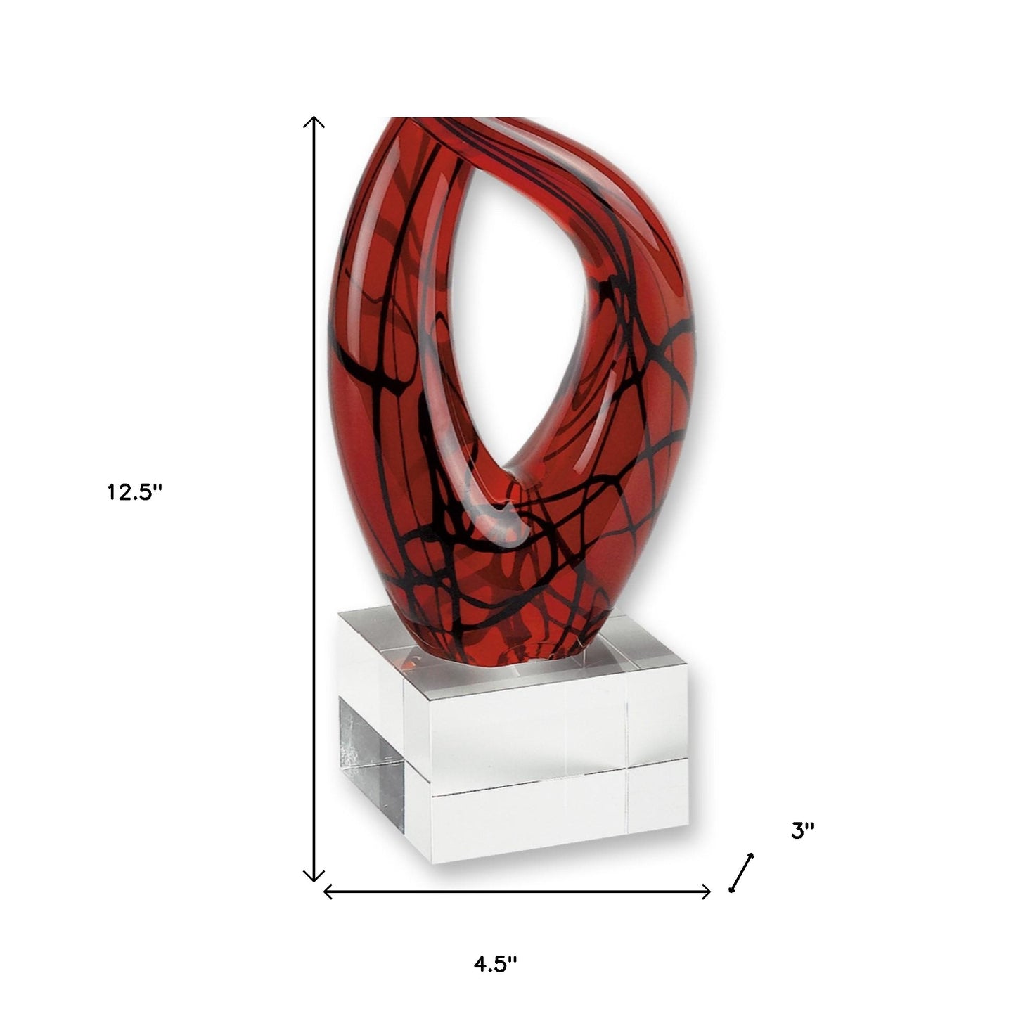 13 Multicolor Art Glass Centerpiece
