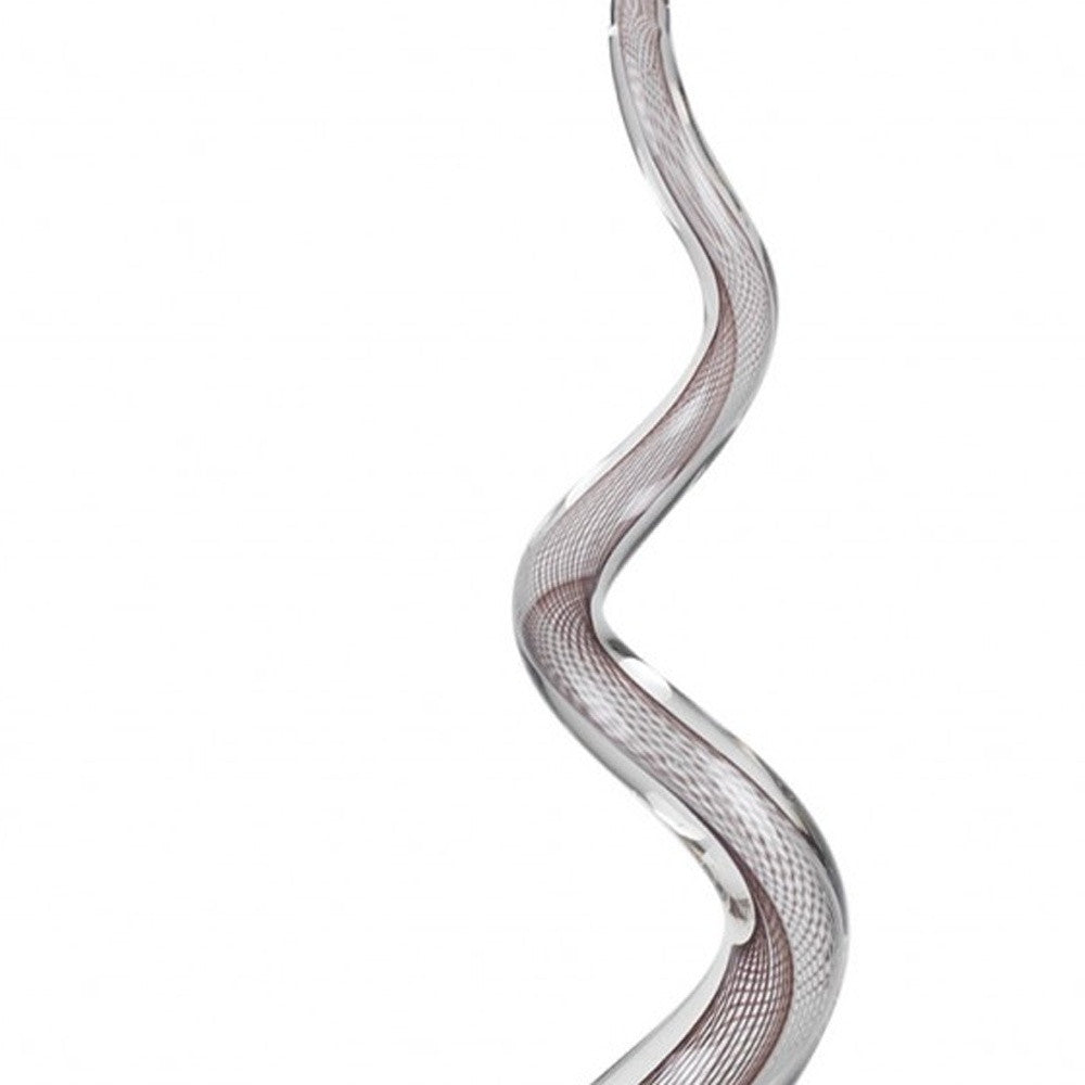 Multicolor Glass Corkscrew Centerpiece Tall