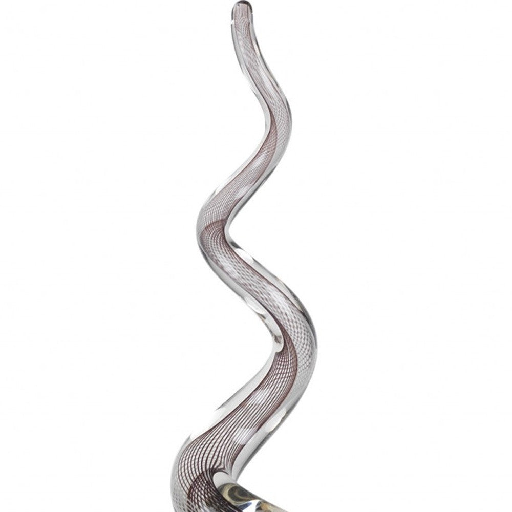 Multicolor Glass Corkscrew Centerpiece Tall