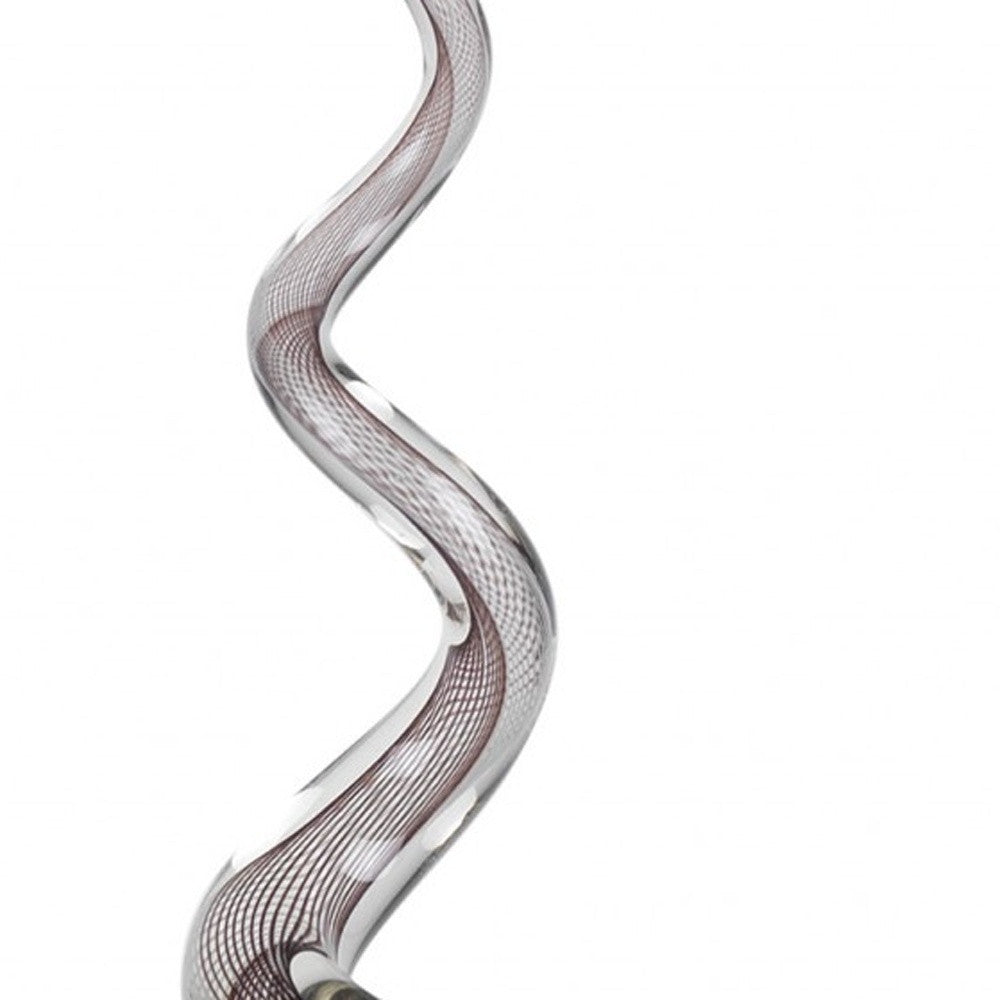 Multicolor Glass Corkscrew Centerpiece Tall