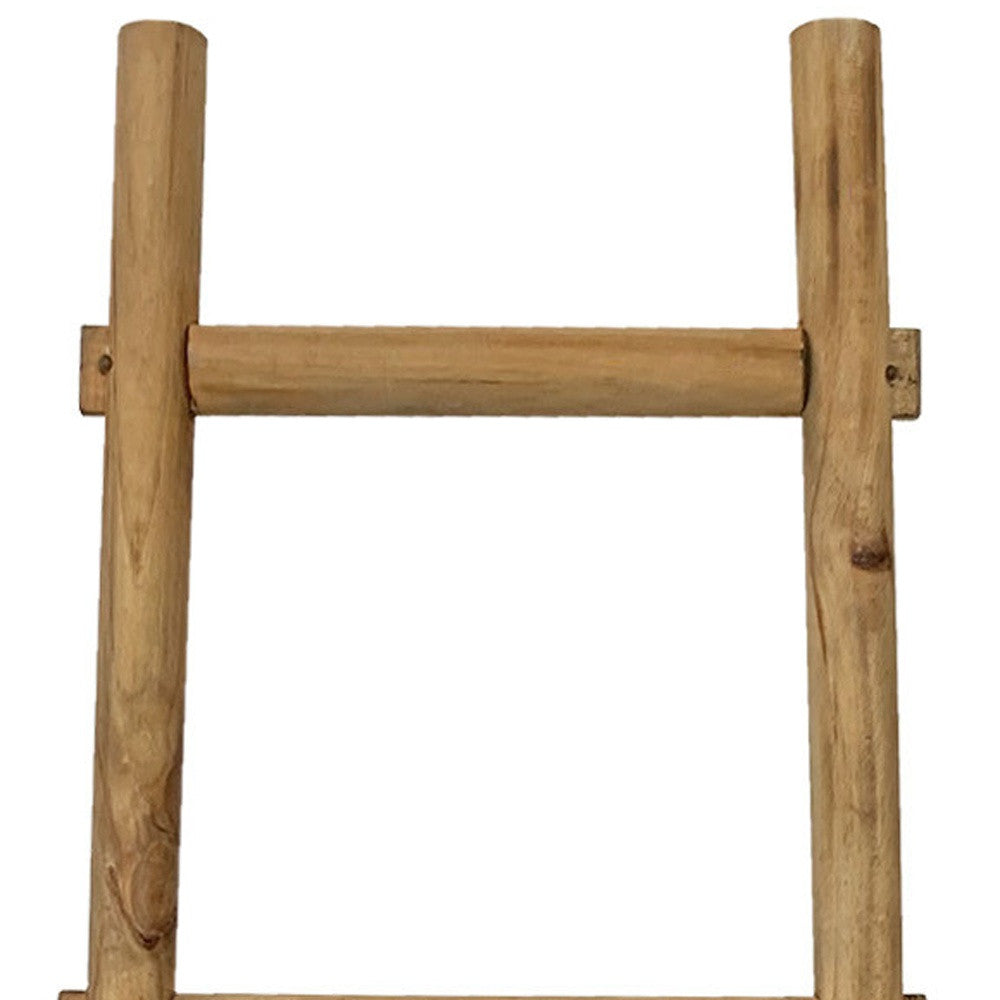 59" X 18" X 2" Brown Decorative Ladder Shelve