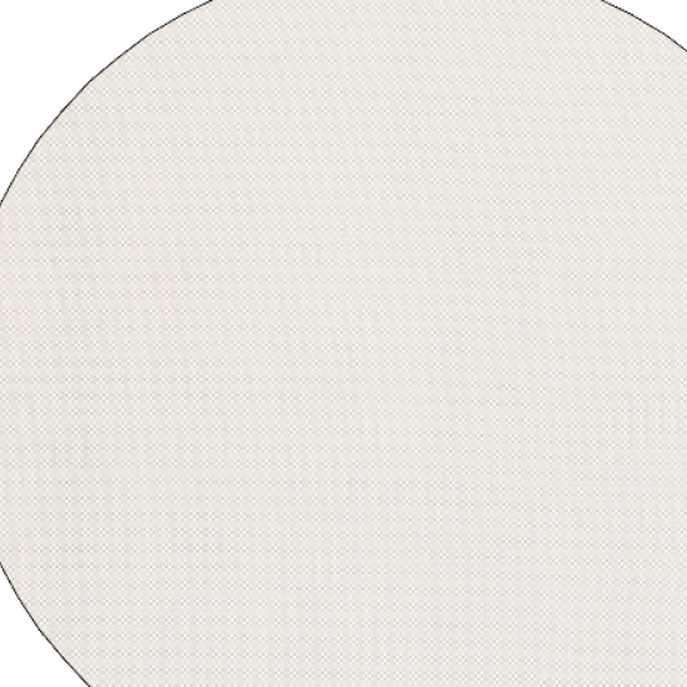 8" Round Beige Non Slip Rug Pad