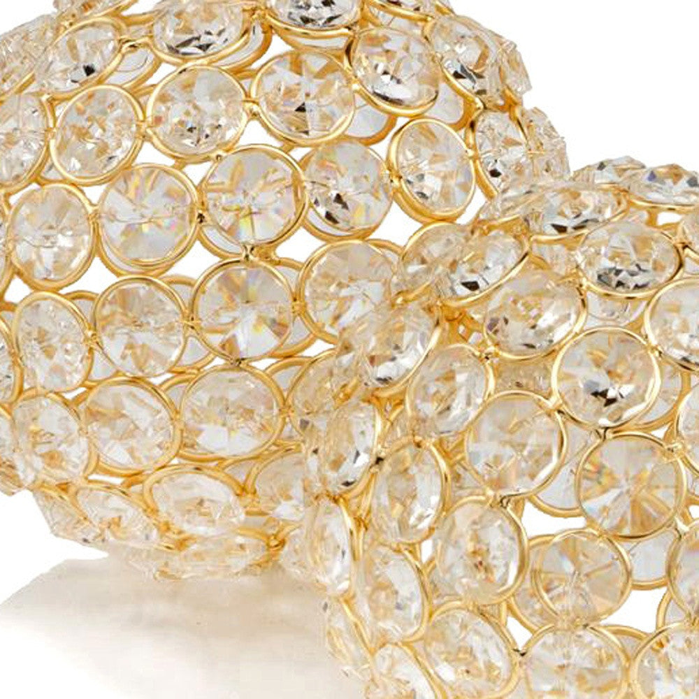 Set Of 2 4" Polished Spheres In Brilliant Shiny Luster Finished And Golden Frame