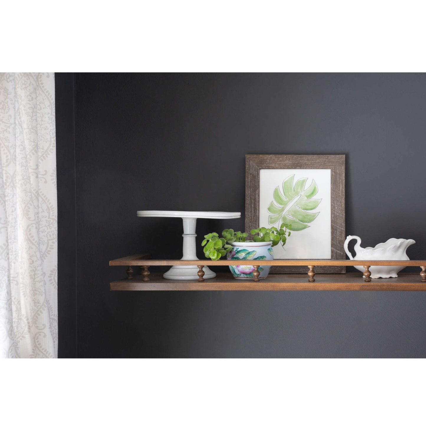 20" X 24" Rustic Farmhouse Espresso Wood Frame