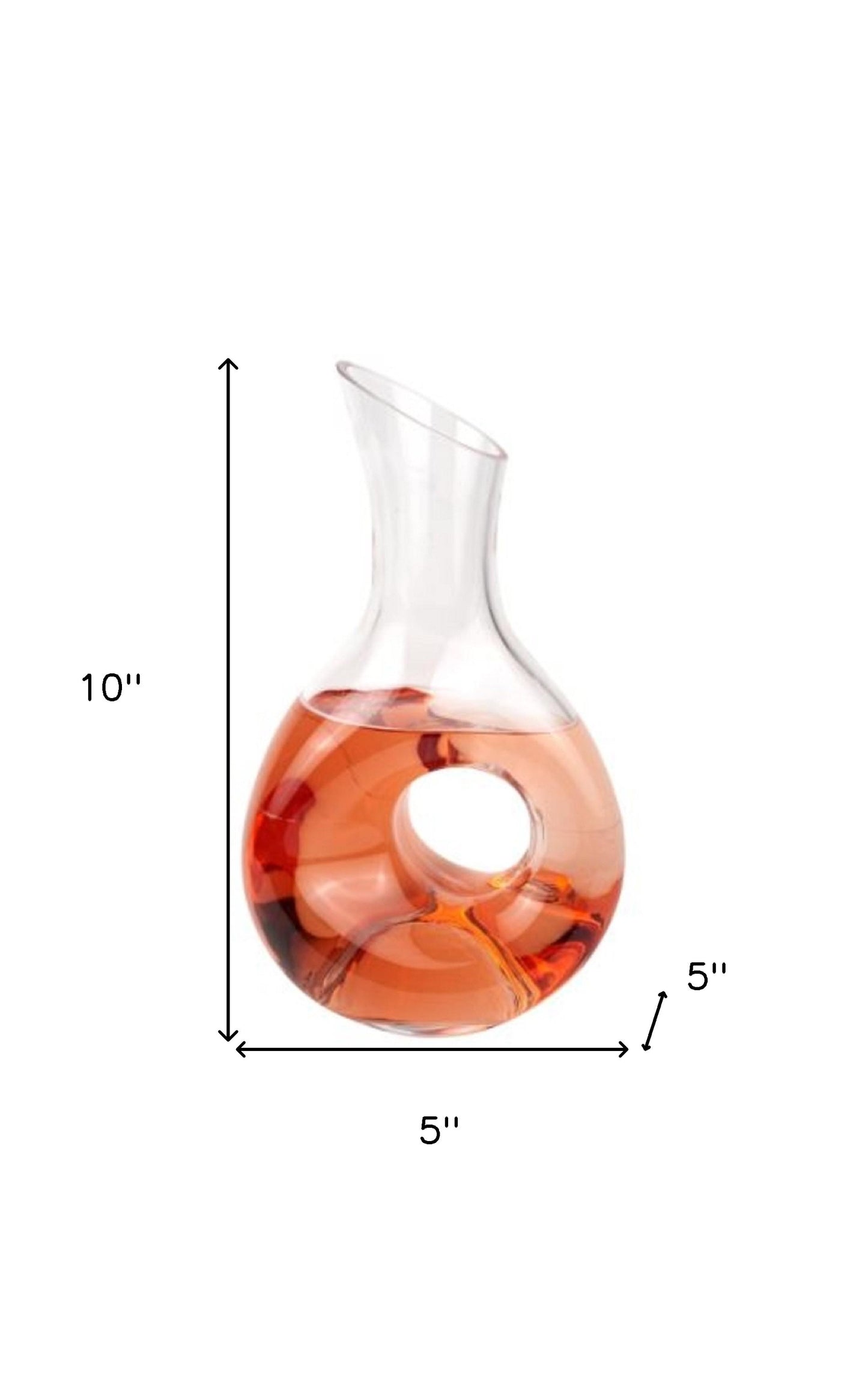 O So Pretty 10 Mouth Blown Crystal Carafe