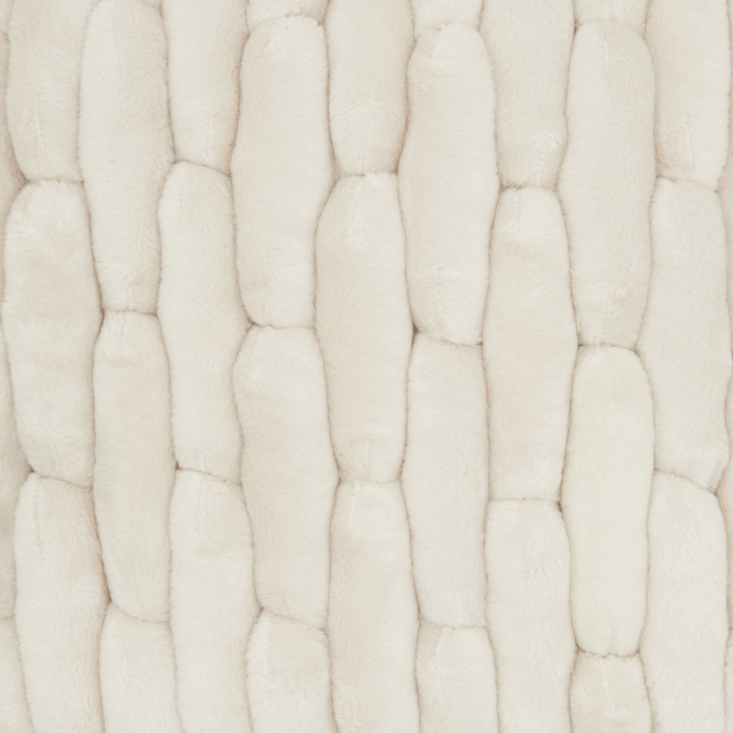 20" Ivory Silky Soft Velvet Capsules Throw Pillow