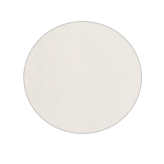 8" Round Standard Beige Non Slip Rug Pad