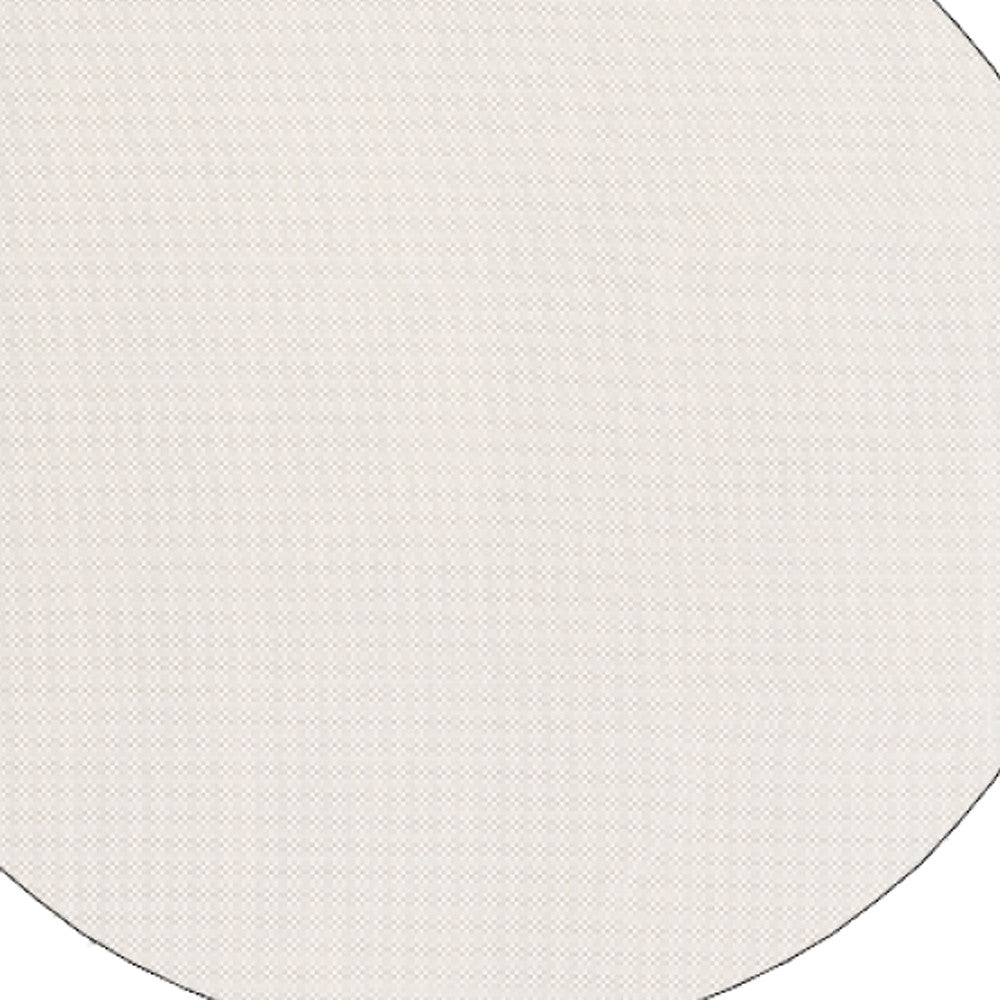 8" Round Standard Beige Non Slip Rug Pad