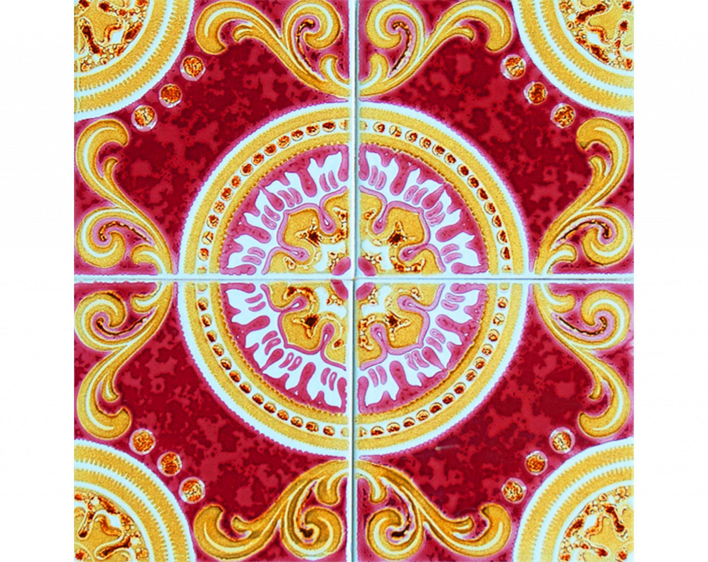 7" X 7" Golden Ruby Removable Peel And Stick Tiles