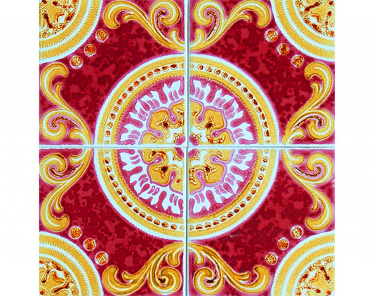 6" X 6" Golden Ruby Removable Peel And Stick Tiles